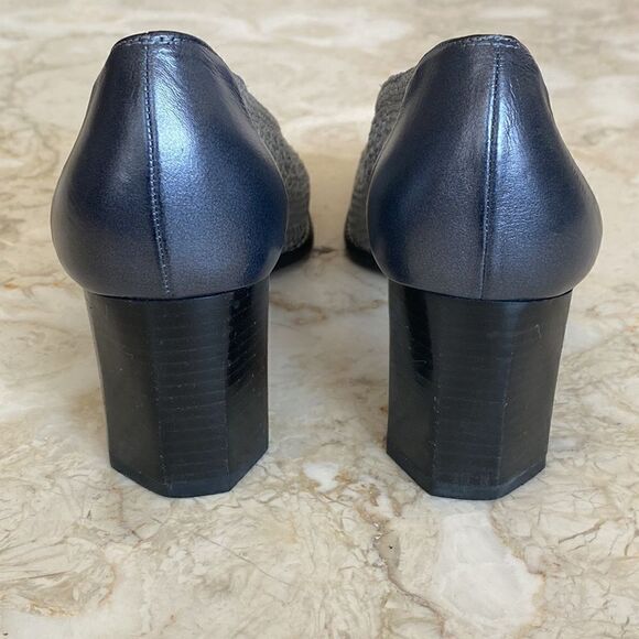 Vintage Stuart Weitzman Square Toe Block Heels - Picture 11 of 15